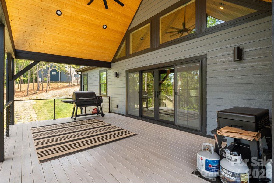 Exterior details and patio area of a home in , Hendersonville (Image 25).