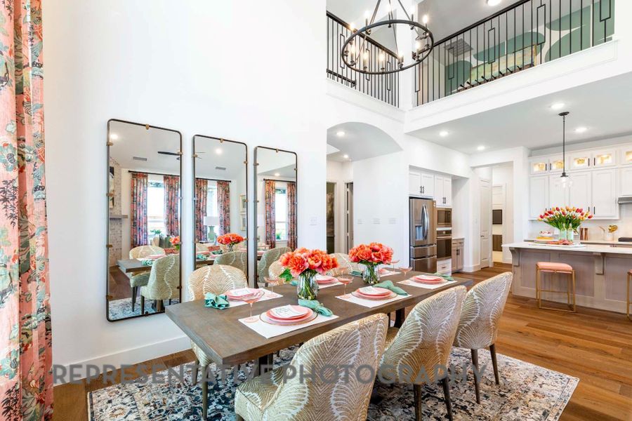 Furnished interior view inside a new home in Palmera Ridge: 80ft. lots, Leander (Image 8). Furnished interior view inside a new home in Palmera Ridge: 80ft. lots, Leander (Image 8).