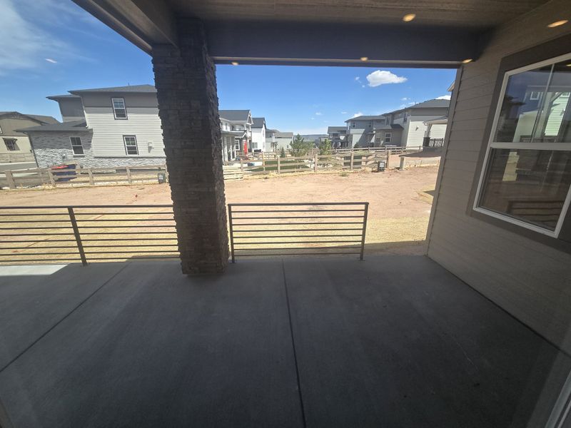 Exterior details and patio area of a home in Sterling Ranch Ascent Village, Littleton (Image 2). Exterior details and patio area of a home in Sterling Ranch Ascent Village, Littleton (Image 2).