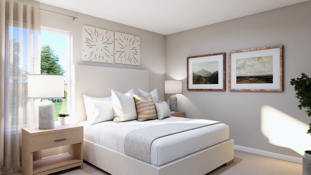 Representative furnished interior of a home built from the The Cortona by Legend Homes in Hunters Ranch, San Antonio (Image 16).