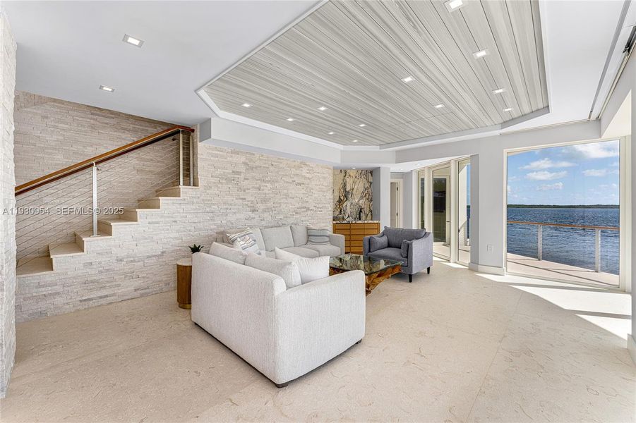 Furnished interior view inside a new home in , Key Largo (Image 12).