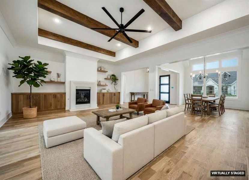 Furnished interior view inside a new home in , Denton (Image 3).