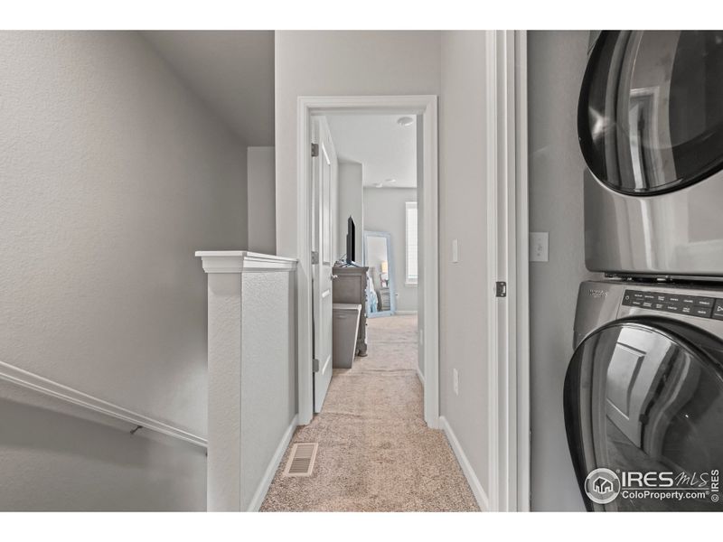 Laundry is located upstairs for easy access. Laundry is located upstairs for easy access.