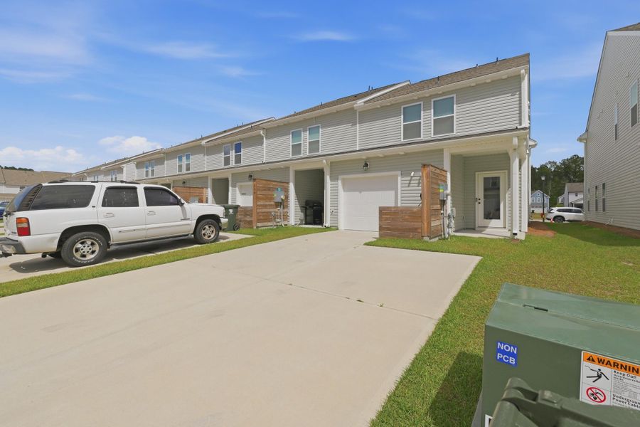 Exterior details and patio area of a home in , Summerville (Image 2). Exterior details and patio area of a home in , Summerville (Image 2).