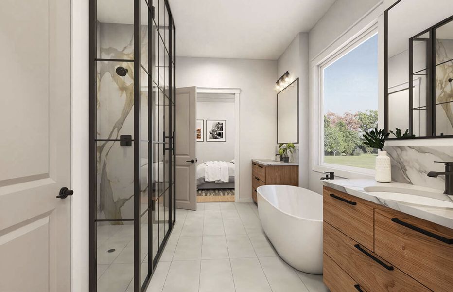 Furnished interior view inside a new home in Parallel Pastures, Poolville (Image 15). Furnished interior view inside a new home in Parallel Pastures, Poolville (Image 15).