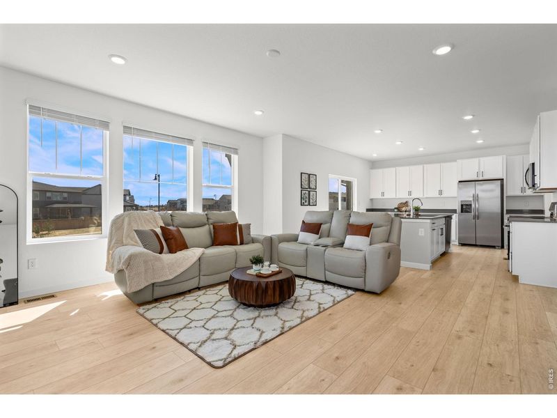 Furnished interior view inside a new home in Timnath Lakes, Timnath (Image 8). Furnished interior view inside a new home in Timnath Lakes, Timnath (Image 8).