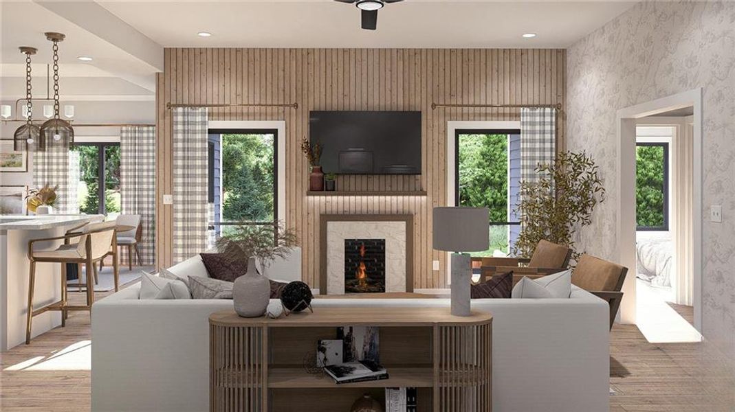 Furnished interior view inside a new home in , Albany (Image 7). Furnished interior view inside a new home in , Albany (Image 7).