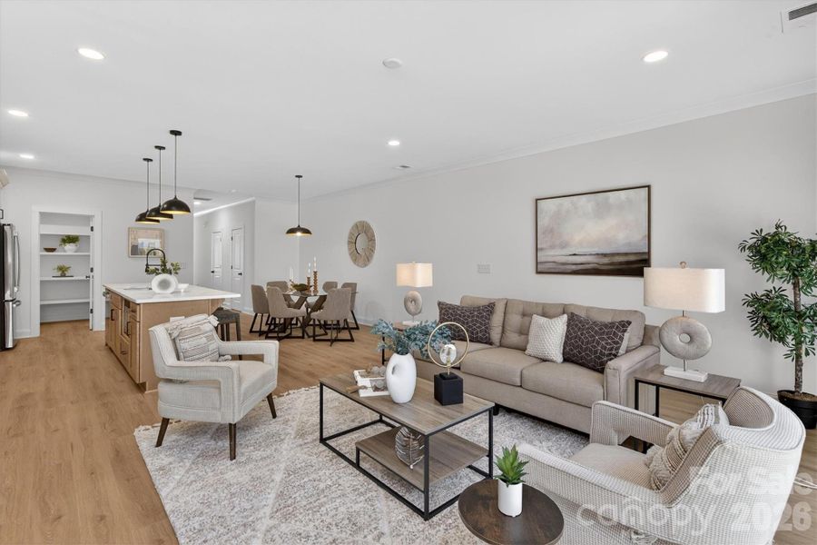 Furnished interior view inside a new home in , Charlotte (Image 15).