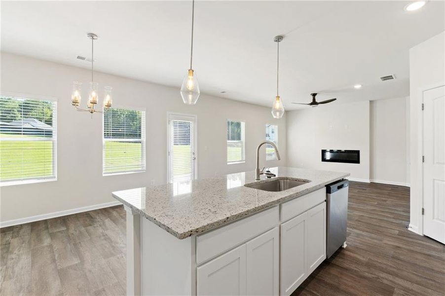 Furnished interior view inside a new home in Conner Springs, Social Circle (Image 7).