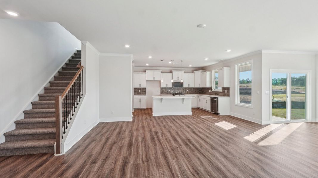 Representative unfurnished interior of a home built from the Willow by D.R. Horton in Westport, York (Image 16).