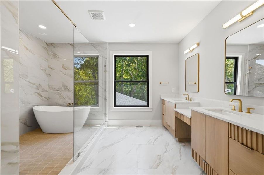 Furnished interior view inside a new home in , Roswell (Image 48).