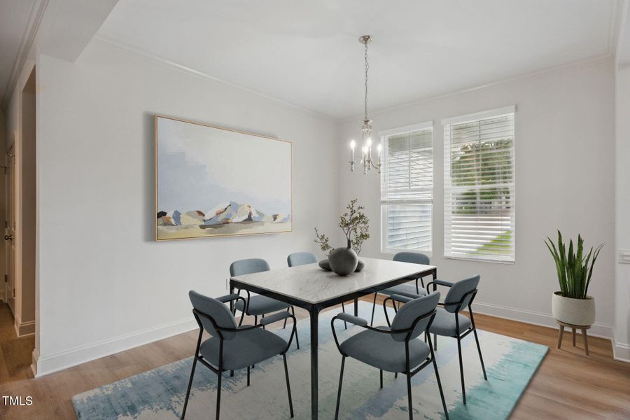 Dining Room Staged Photo