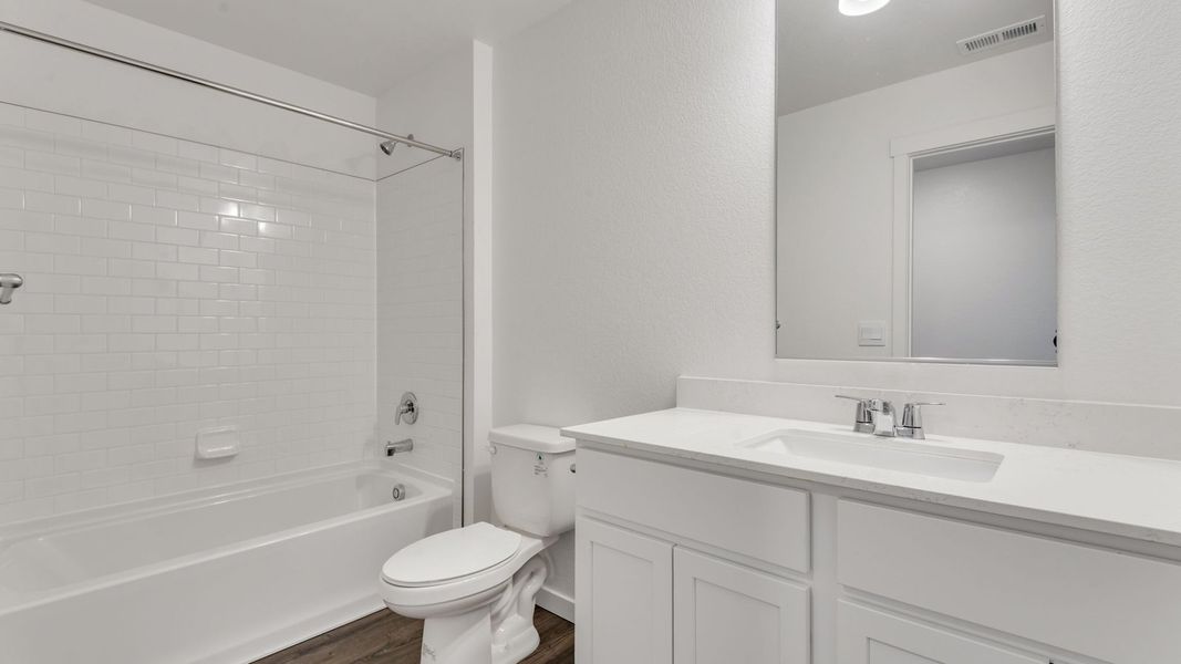 Furnished interior view inside a new home in Settlers Crossing, Commerce City (Image 9).