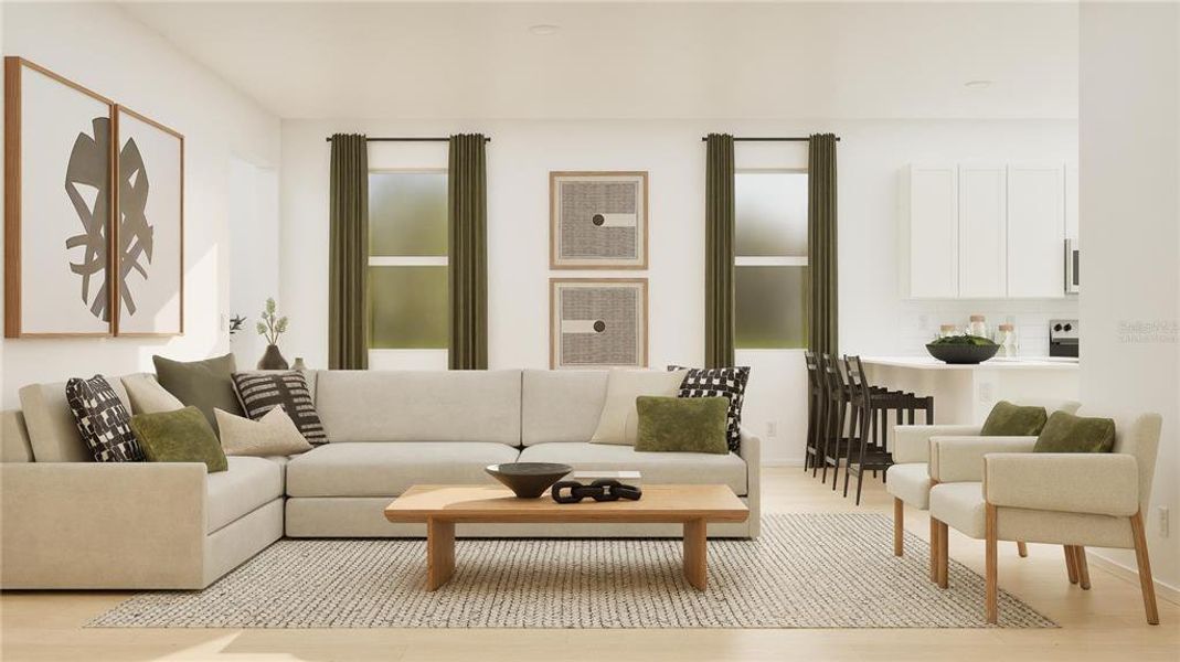 Furnished interior view inside a new home in Bridgewalk, St. Cloud (Image 8).