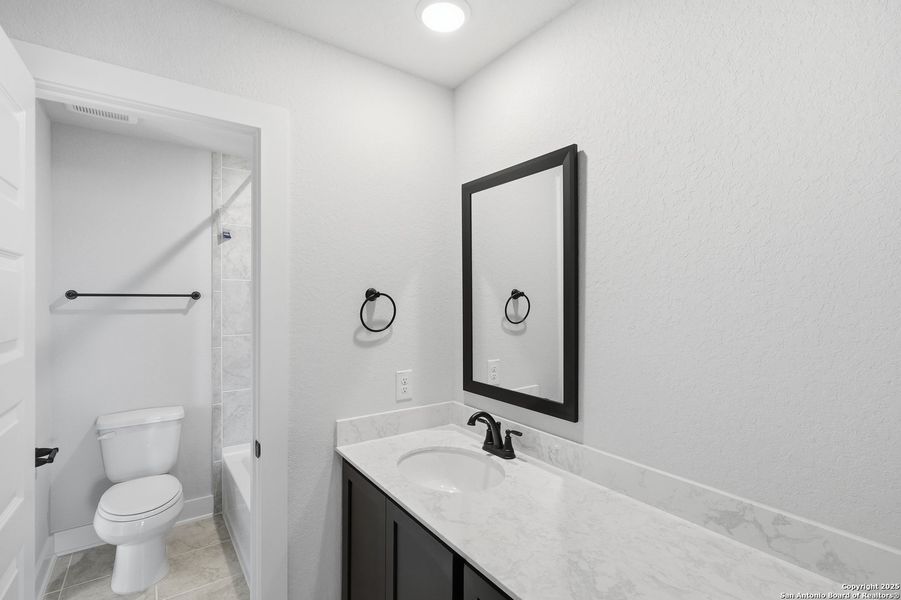 Furnished interior view inside a new home in Alsatian Oaks, Castroville (Image 14).