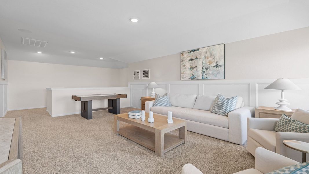 Representative furnished interior of a home built from the Rosemont by D.R. Horton in Sunterra Lakes, Brookshire (Image 33).
