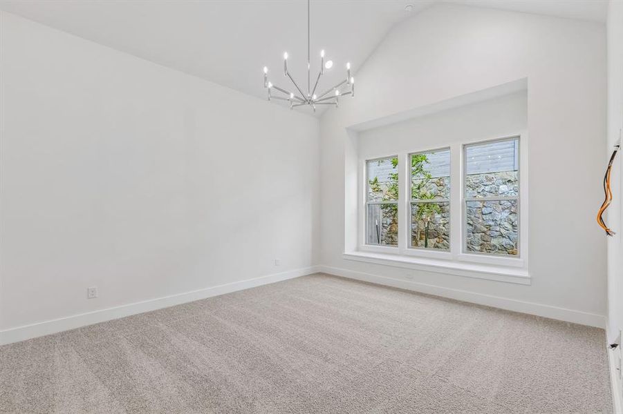 The peaceful and relaxing owner's suite is located at the rear of the home for additional privacy. The peaceful and relaxing owner's suite is located at the rear of the home for additional privacy.