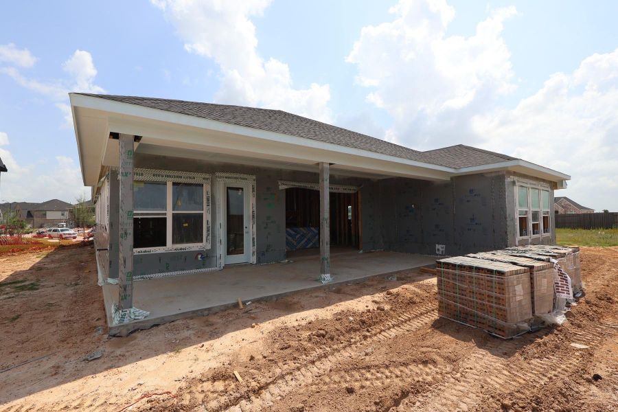 In-progress construction of a new home in The Grand Prairie - Retreat Collection, Hockley, TX (Image 7). In-progress construction of a new home in The Grand Prairie - Retreat Collection, Hockley, TX (Image 7).