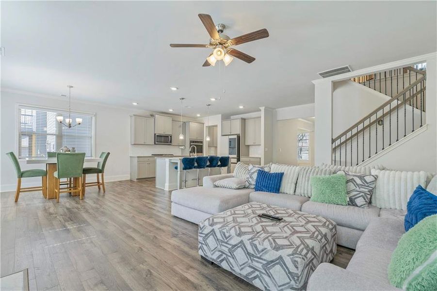 Furnished interior view inside a new home in Tributary Village, Douglasville (Image 7).
