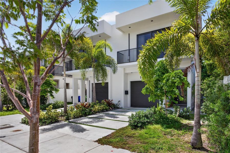 Front exterior of a new home in , Fort Lauderdale, FL, highlighting curb appeal (Image 2). Front exterior of a new home in , Fort Lauderdale, FL, highlighting curb appeal (Image 2).