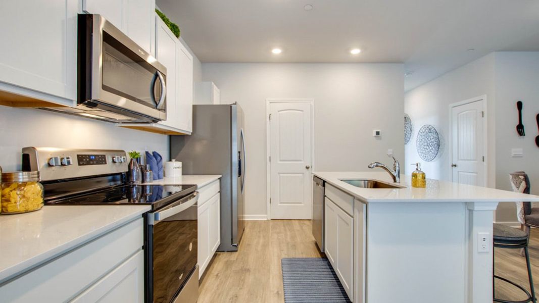 Furnished interior view inside a new home in River Landing Townhomes, Murfreesboro (Image 11). Furnished interior view inside a new home in River Landing Townhomes, Murfreesboro (Image 11).