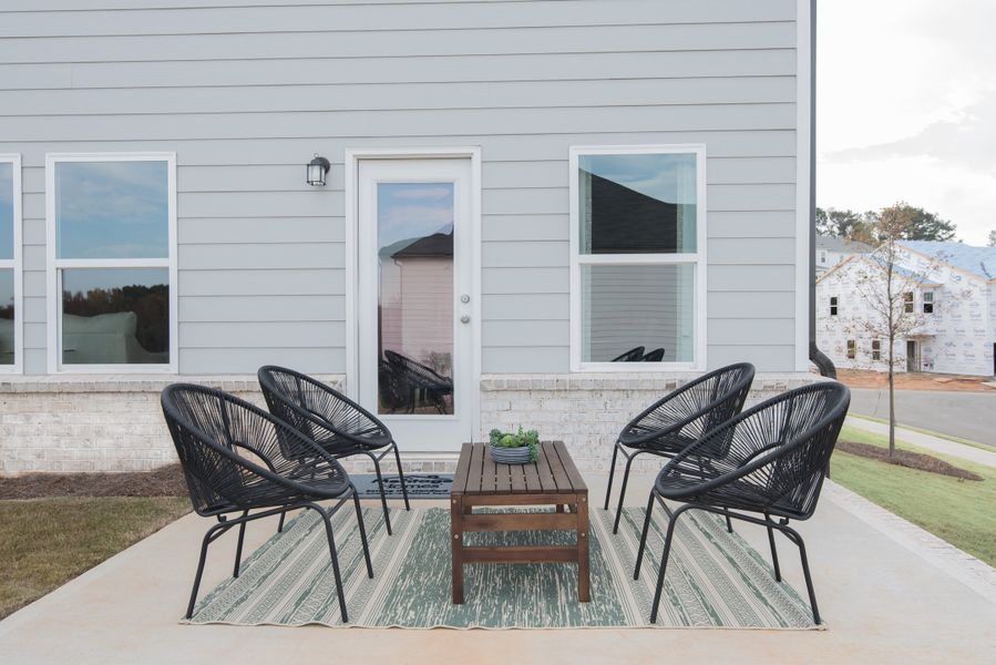 Enjoy your morning coffee at this private deck.