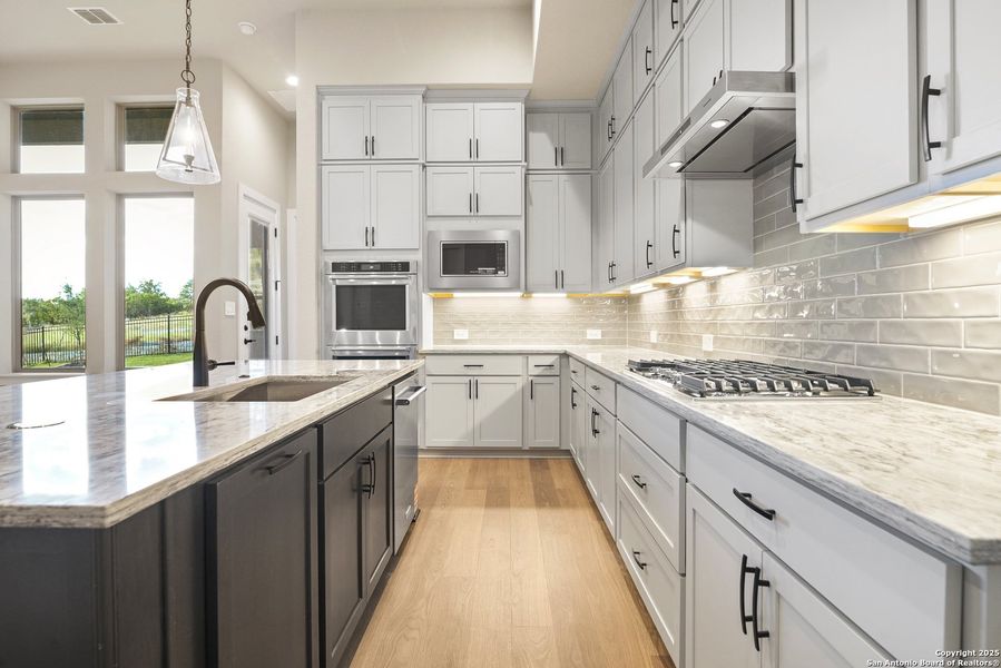 Furnished interior view inside a new home in Esperanza - 70', Boerne (Image 10). Furnished interior view inside a new home in Esperanza - 70', Boerne (Image 10).