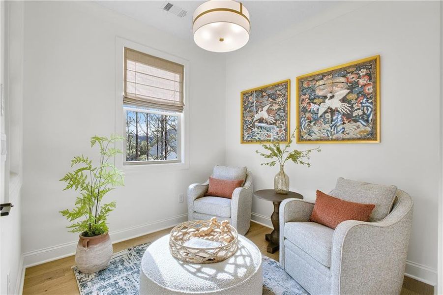 Furnished interior view inside a new home in Laurel View, Suwanee (Image 38). Furnished interior view inside a new home in Laurel View, Suwanee (Image 38).