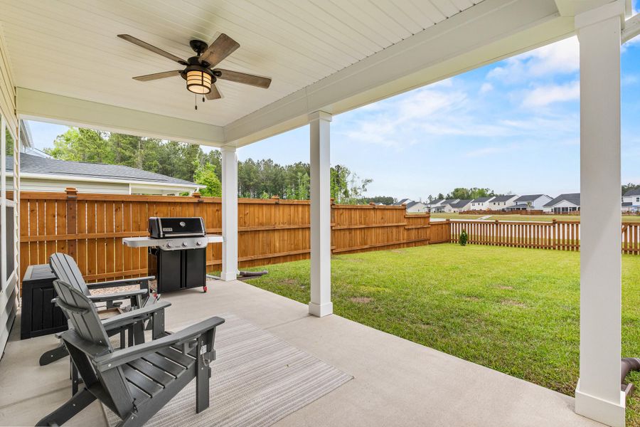 Exterior details and patio area of a home in Heron's Walk at Summers Corner, Summerville (Image 3).