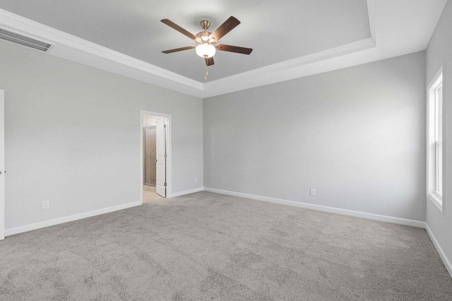 Representative unfurnished interior of a home built from the Weymouth by Caviness & Cates Communities in Bartlett Manor, Youngsville (Image 144).