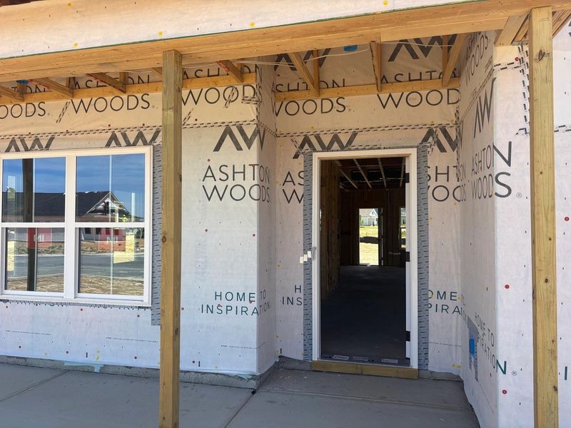 In-progress construction of a new home in The Point, Rolesville, NC (Image 12).
