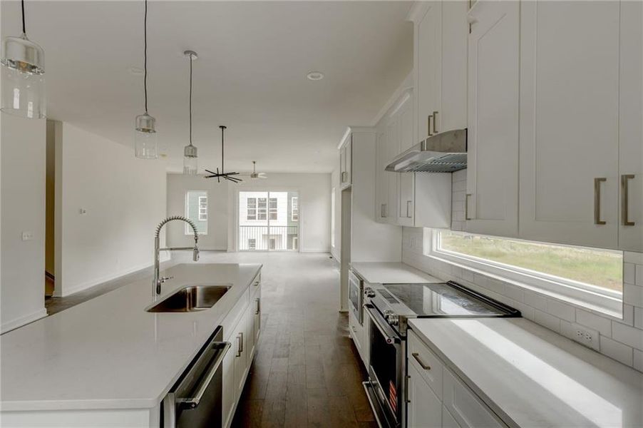 Furnished interior view inside a new home in The Moderns at Sugar Creek Phase III, Atlanta (Image 8).