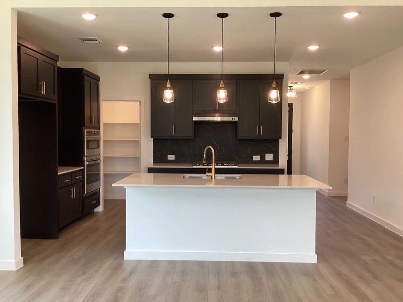 Kitchen Construction Progress featuring the Noir Collection