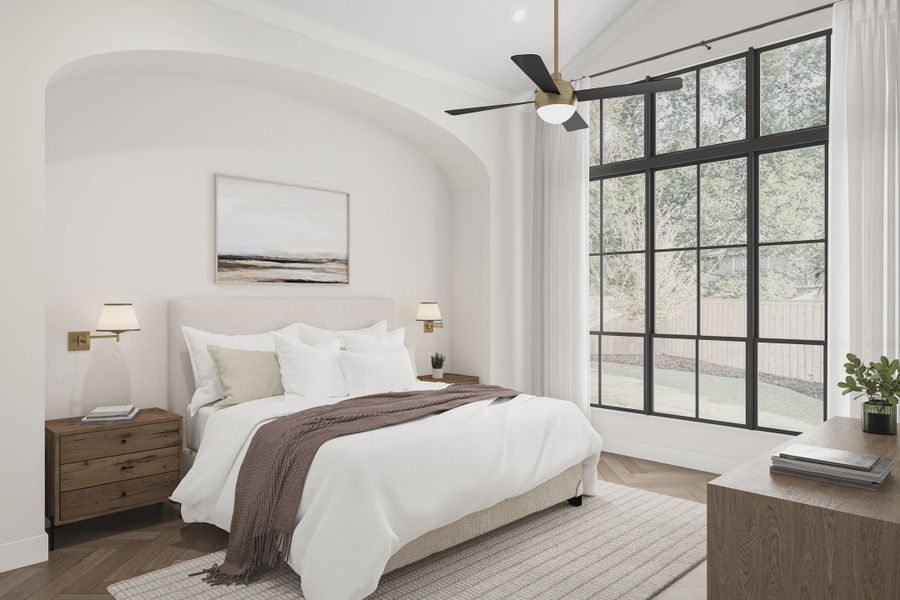 Representative furnished interior of a home built from the The Sienna by Homebound in The Villas at Lakeside, Flower Mound (Image 17). Representative furnished interior of a home built from the The Sienna by Homebound in The Villas at Lakeside, Flower Mound (Image 17).