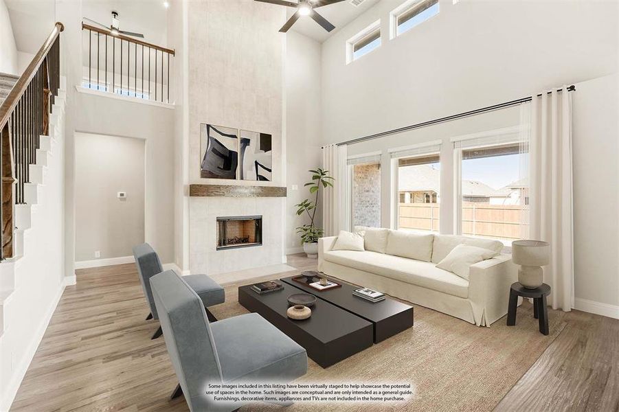 Furnished interior view inside a new home in Timberbrook, Justin (Image 16).