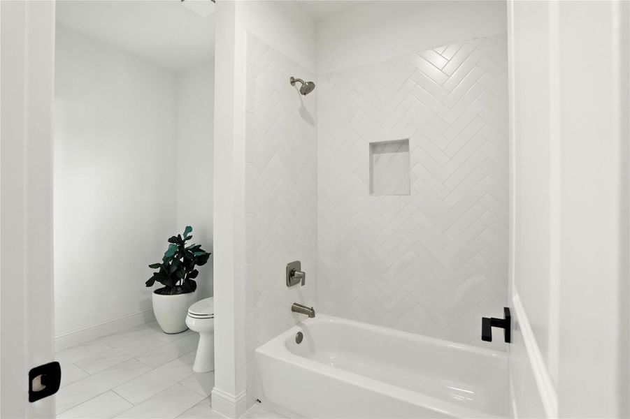 1st Jack and Jill bath connecting 2 bedrooms