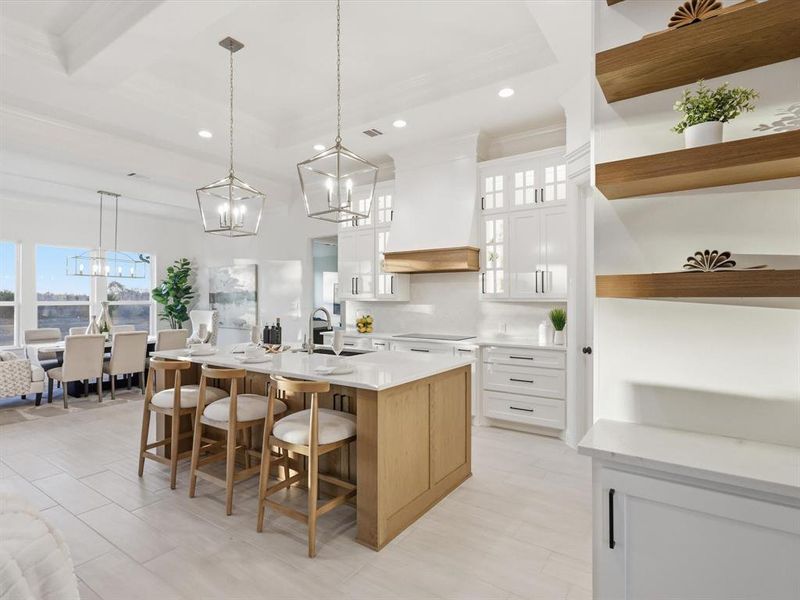 Furnished interior view inside a new home in , Azle (Image 36).