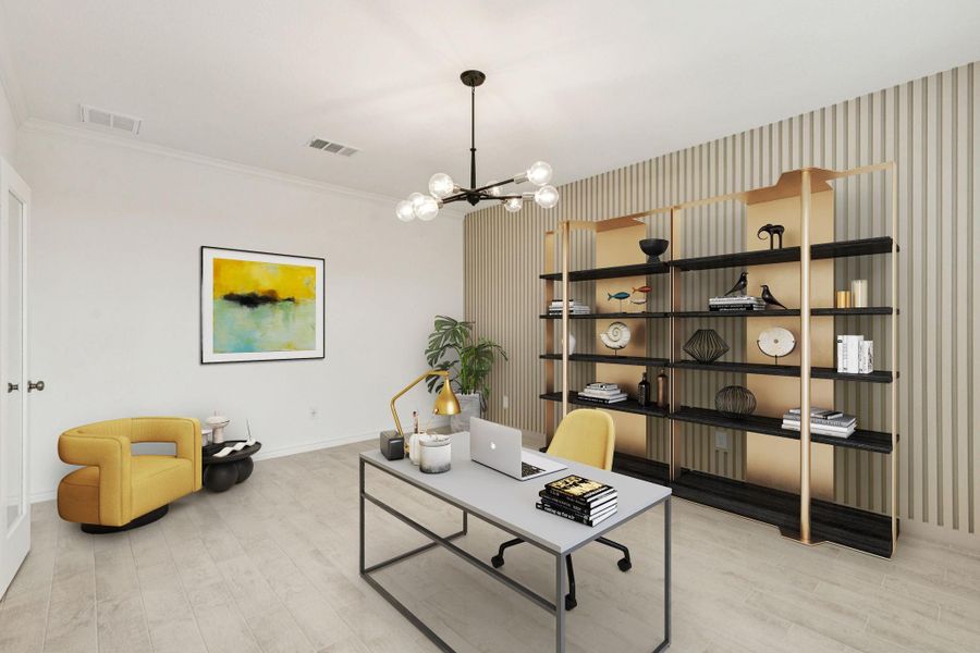 Furnished interior view inside a new home in River Ranch, Dayton (Image 9).