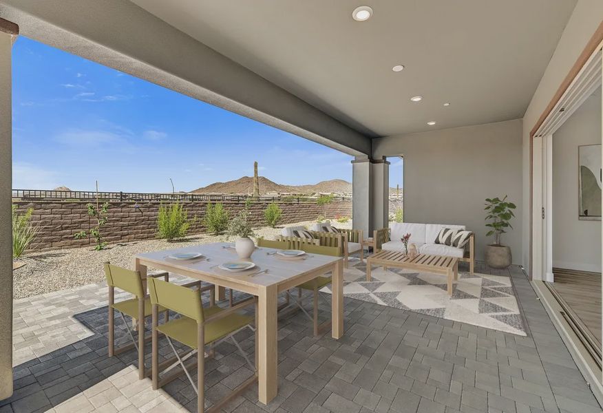 Virtually Staged Ridgecrest Traverse Homesite 77 Covered Patio - 9 of 16 Virtually Staged Ridgecrest Traverse Homesite 77 Covered Patio - 9 of 16