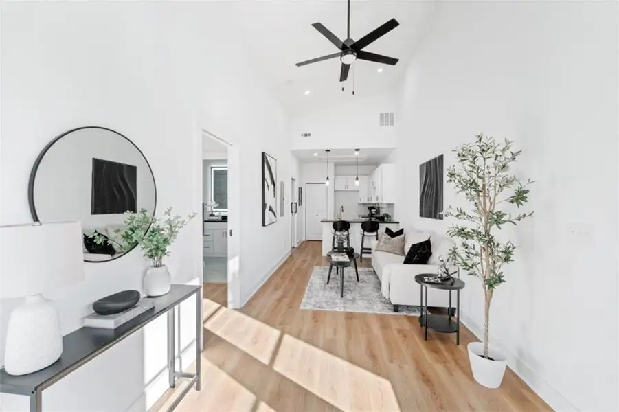 Furnished interior view inside a new home in , Union City (Image 10). Furnished interior view inside a new home in , Union City (Image 10).