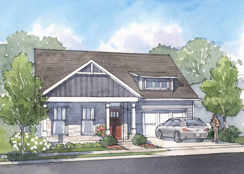 Representative exterior photo of a completed home built from the The Beechwood by Windsong Properties in Echols Farm, Hiram, GA (Image 1).