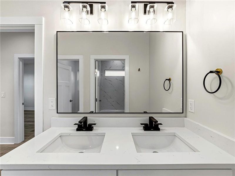 Close-up of interior finishes inside a home in , Loganville (Image 17).