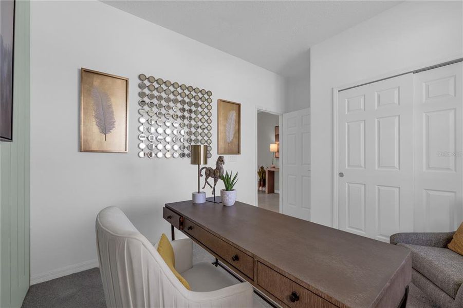 Furnished interior view inside a new home in Covered Bridge at Liberty Bluff, Haines City (Image 9).