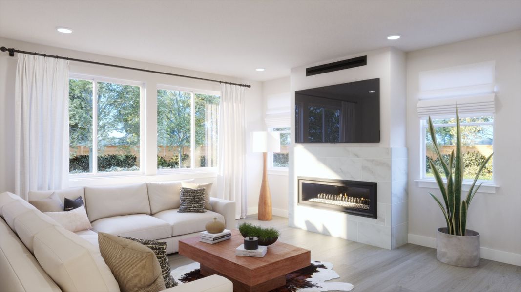 Representative furnished interior of a home built from the 4 by Trumark Homes in Independence, Elizabeth (Image 6).
