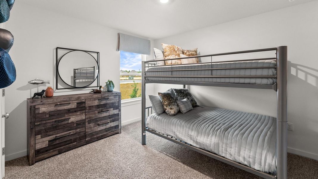 Furnished interior view inside a new home in Magnolia at the Bluffs Phase 3, Freeport (Image 26).