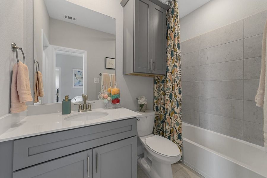 Representative furnished interior of a home built from the Duets D417 by Landon Homes in Lexington Frisco, Frisco (Image 34).