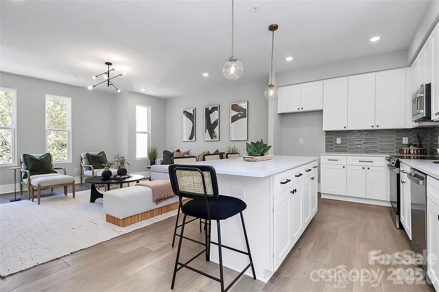 Furnished interior view inside a new home in , Charlotte (Image 15).