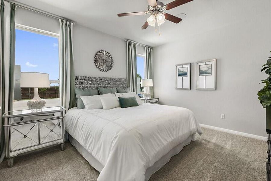Furnished interior view inside a new home in Saddle Ridge at Wildhorse Ranch, Austin (Image 11). Furnished interior view inside a new home in Saddle Ridge at Wildhorse Ranch, Austin (Image 11).