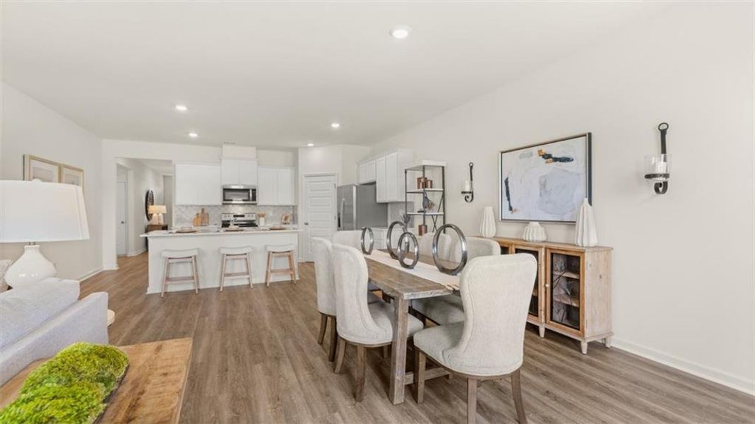 Furnished interior view inside a new home in The Preserve at Agricultural Village, Perry (Image 33).