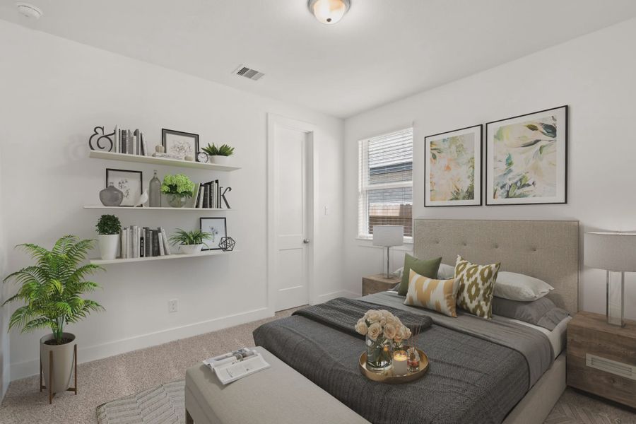 Representative furnished interior of a home built from the Gianna by Chesmar Homes in The Highlands, Porter (Image 12).